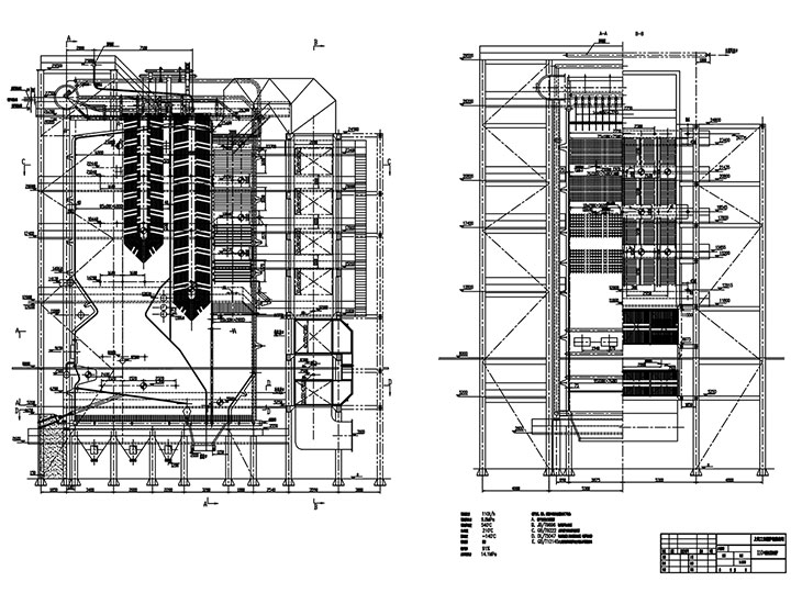 110 tons of sugar cane baggage water-cooled vibration grate furnace